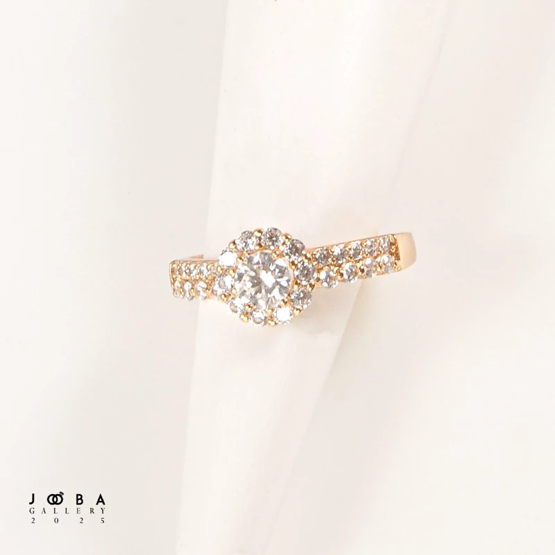 انگشتر گل جواهری ژوپینگ کد 1010701042