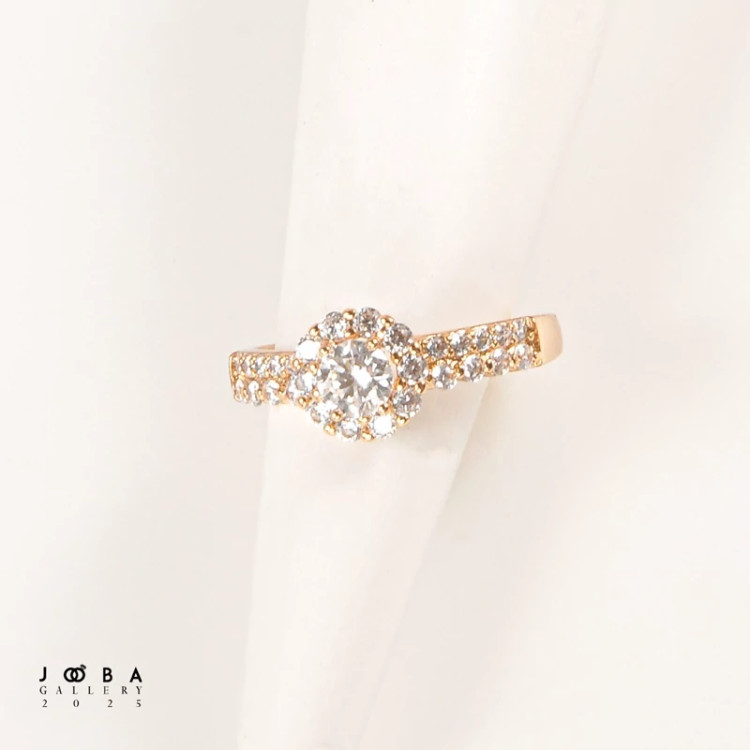 انگشتر گل جواهری ژوپینگ کد 1010701042
