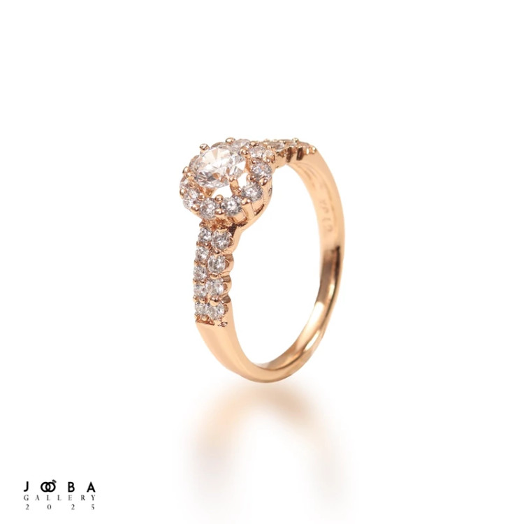 انگشتر گل جواهری ژوپینگ کد 1010701042