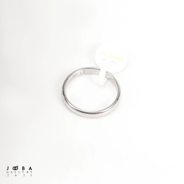 رینگ ساده نقره ای ژوپینگ کد 101028521