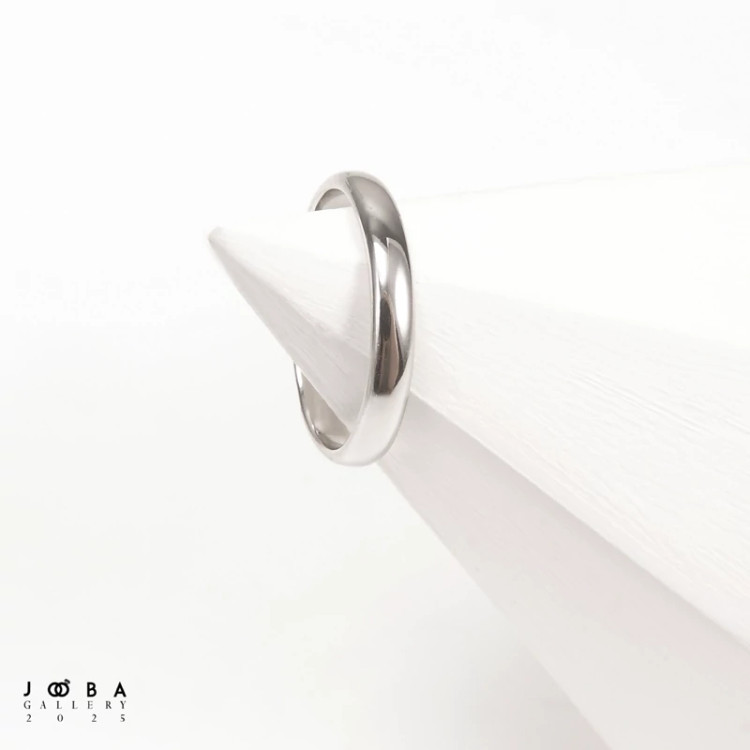 رینگ ساده نقره ای ژوپینگ کد 101028521