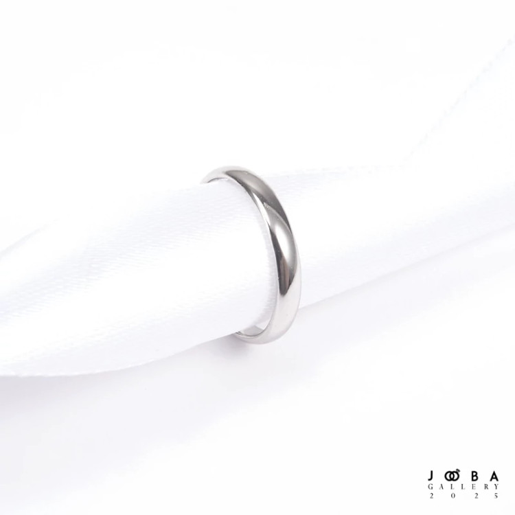 رینگ ساده نقره ای ژوپینگ کد 101028521