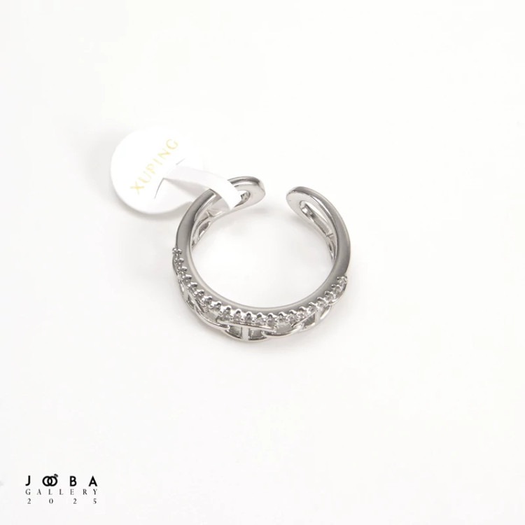 انگشتر دولاین نقره ای برند ژوپینگ 1010711063
