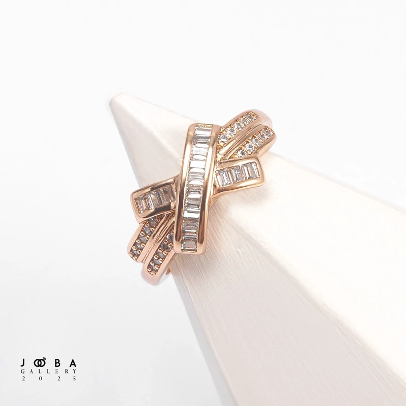 انگشتر زنانه ضربدری ژوپینگ کد 1010871296