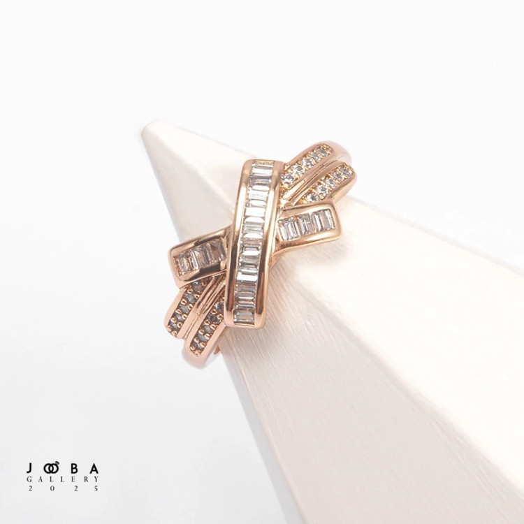انگشتر زنانه ضربدری ژوپینگ کد 1010871296