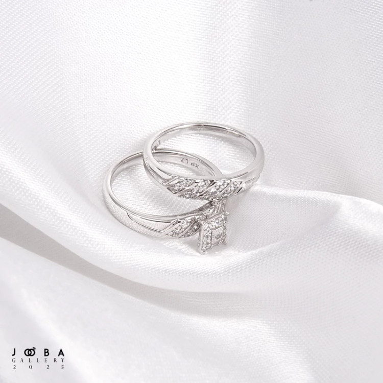 انگشتر نگین مربعی ژوپینگ کد 1011321961
