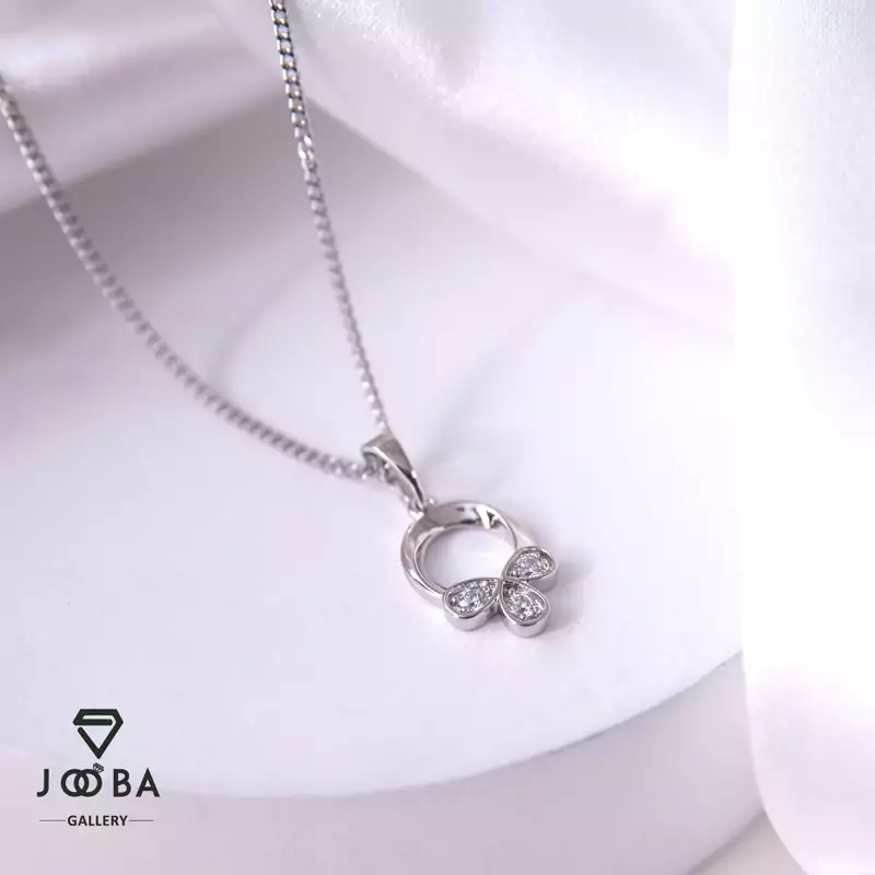 آویز نگینی نقره ای ژوپینگ 106038420