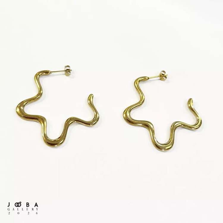 گوشواره ستاره طلایی ژوپینگ کد 318080245