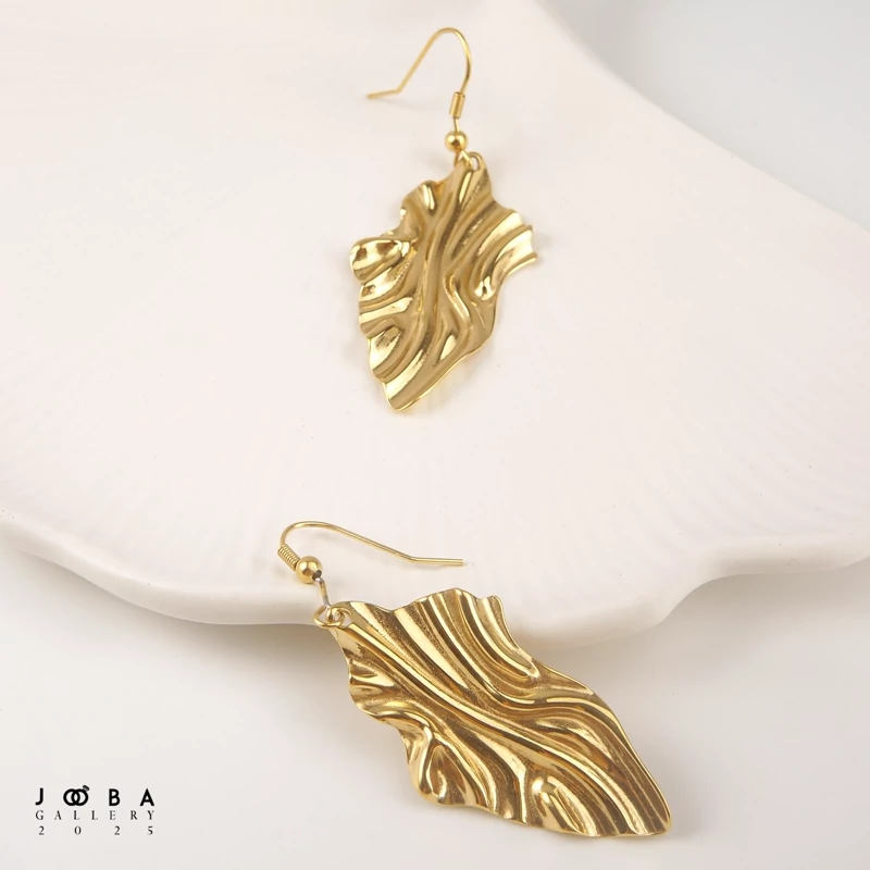 گوشواره طرح برگ ژوپینگ کد 1130711095