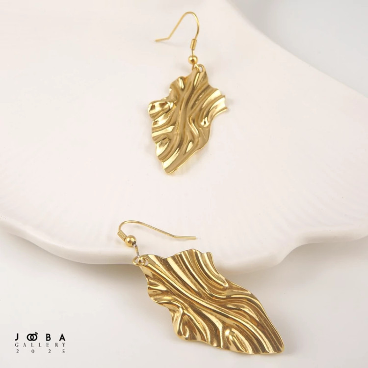 گوشواره طرح برگ ژوپینگ کد 1130711095