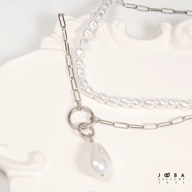 گردنبند مرواریدی باروک ژوپینگ کد 1082093262