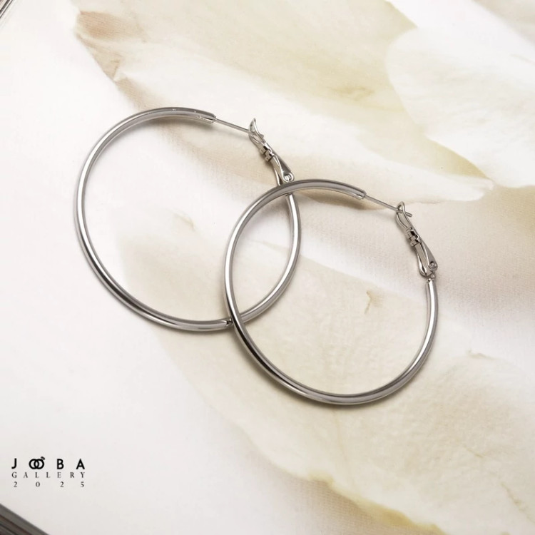 گوشواره حلقه ای ساده کد 1120861220 برند ژوپینگ
