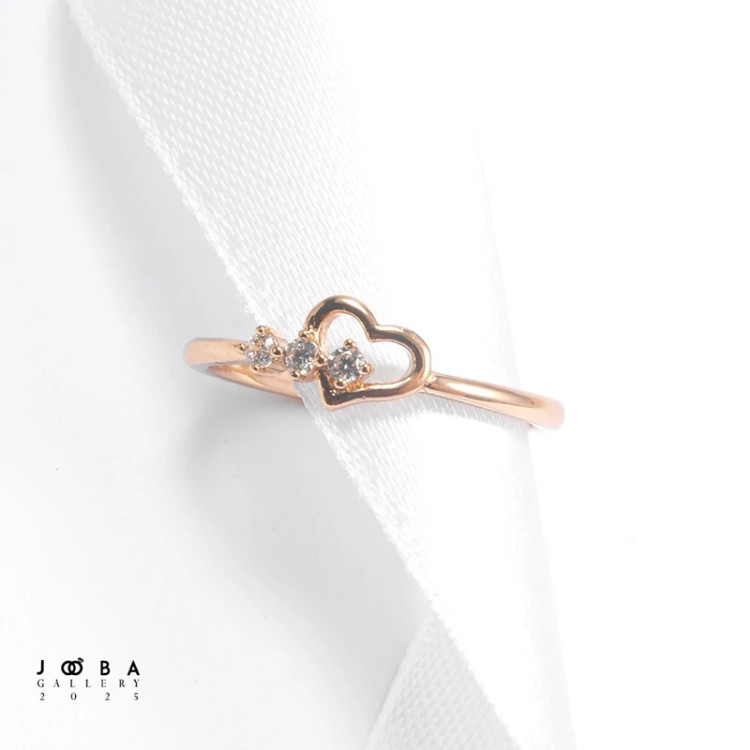 انگشتر قلب نگیندار ژوپینگ کد 101058864