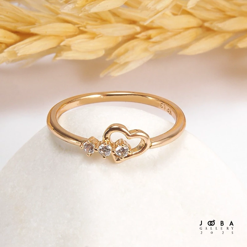 انگشتر قلب نگیندار ژوپینگ کد 101058864