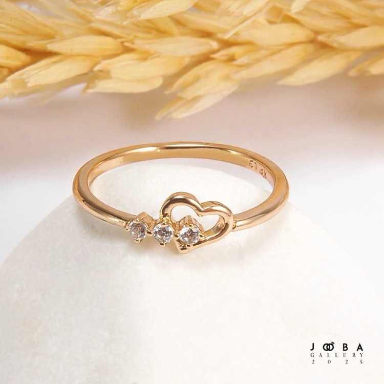 انگشتر قلب نگیندار ژوپینگ کد 101058864