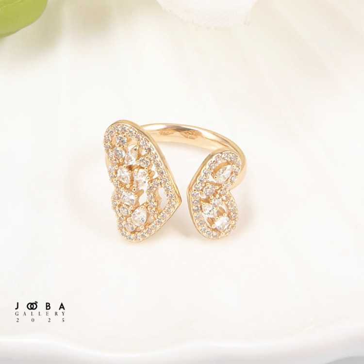 انگشتر جواهری پروانه ژوپینگ کد 1011482205