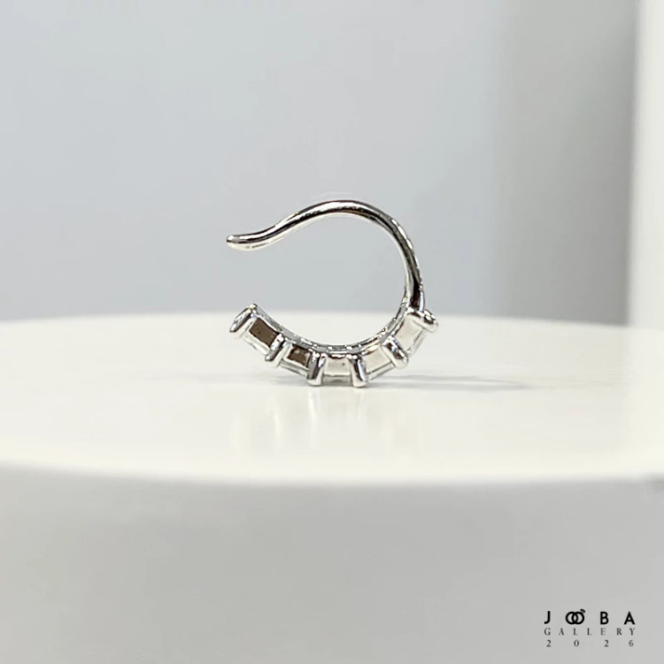 گوشواره ایرکاف تک نقره ای ژوپینگ کد 320050153