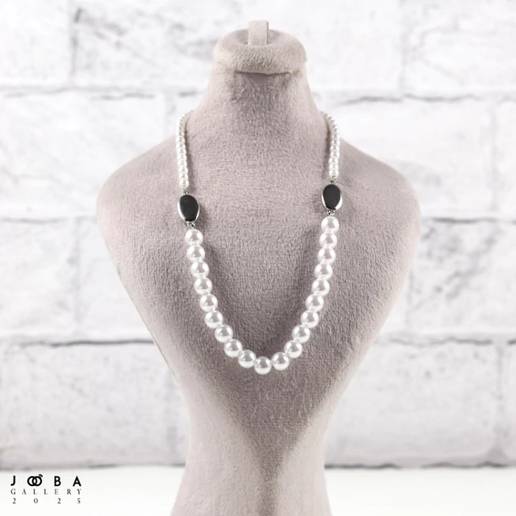گردنبند مرواریدی بیضی ژوپینگ 1082072994