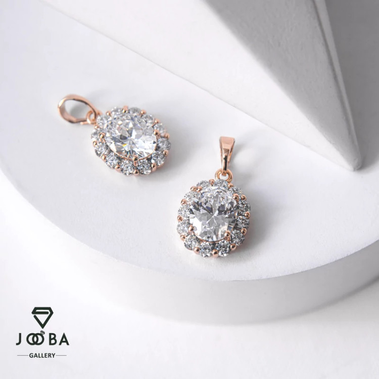 آویز نگین باگت درشت ژوپینگ2000741431