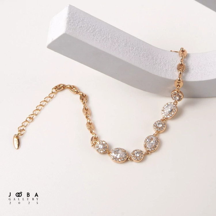 دستبند نگین دار جواهری کد 1101802681 ژوپینگ