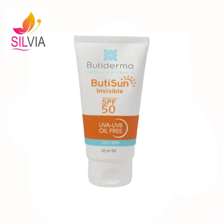 کرم ضد آفتاب بی رنگ پوست چرب SPF50 بیوتی درما 45 میل