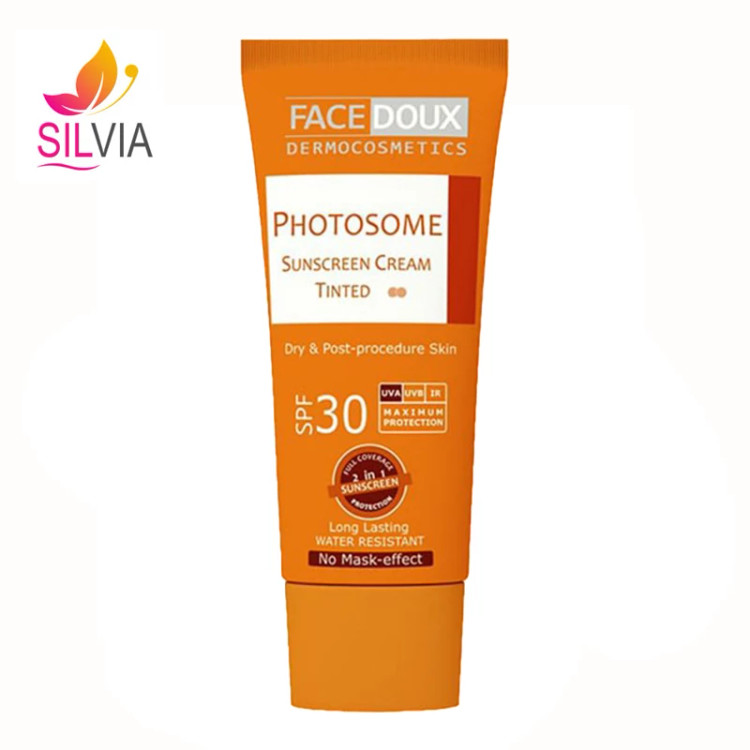 کرم ضدآفتاب رنگی پوست خشک و معمولی فوتوزوم SPF30 فیس دوکس 40 میل