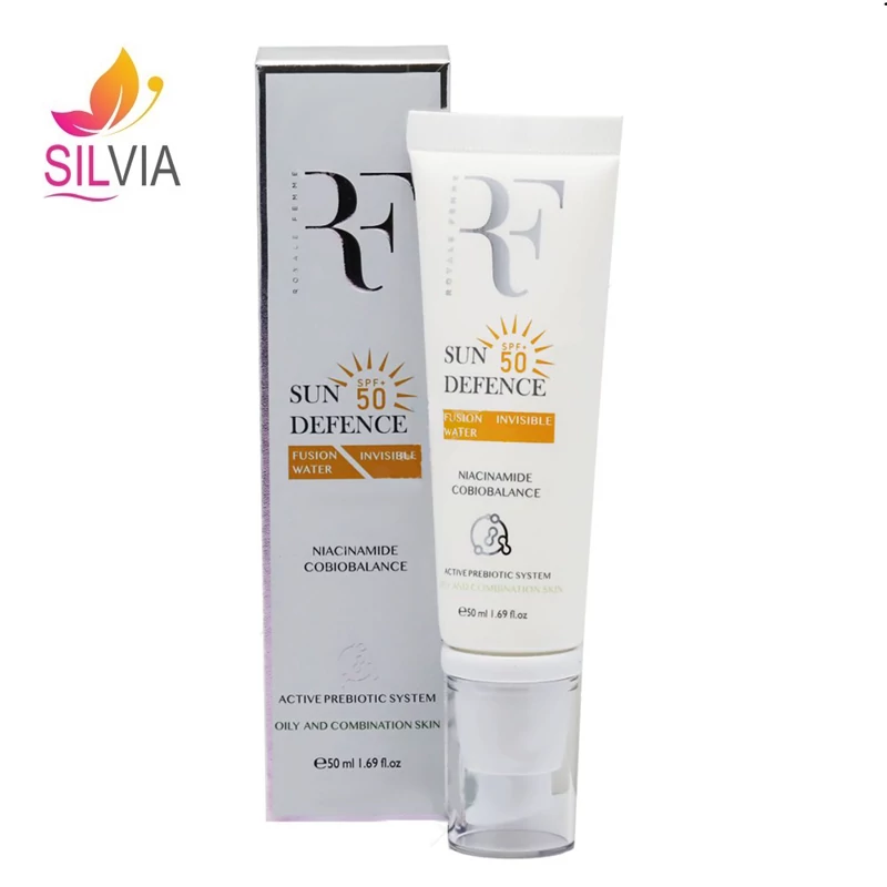 کرم ضد آفتاب بدون رنگ فیوژن واتر پوست چرب SPF50 آر اف 50 میل