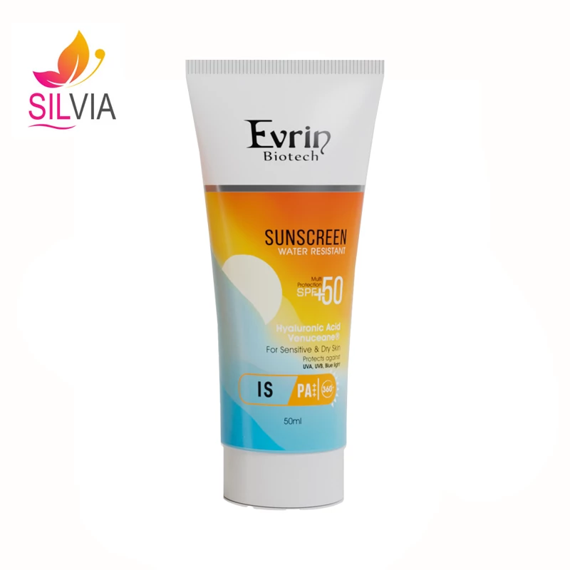 کرم ضد آفتاب پوست خشک و حساس بی رنگ SPF50 اورین بیوتک 50 میل
