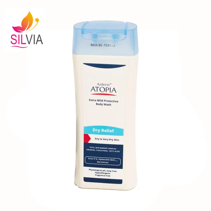 لوسیون شوینده و مرطوب کننده بدن مدل Dry Relief آتوپیا آردن 250 میل