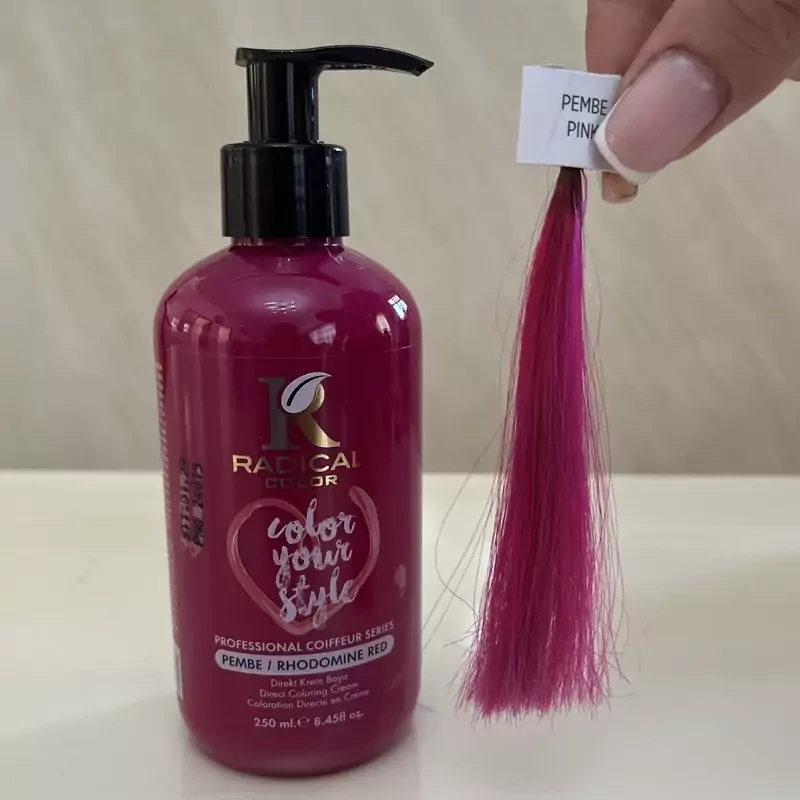 شامپو رنگ رادیکال کالر رنگ صورتی Pink حجم 250 میلی لیترمحصول ترکیه