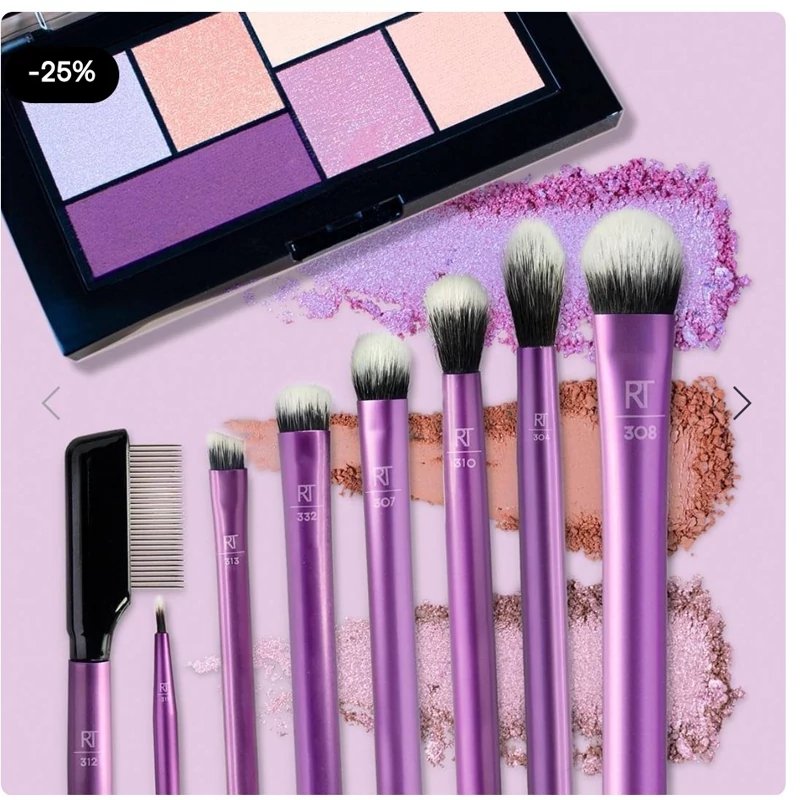 ست براش 8 عددی سایه و ابرو ریل تکنیک