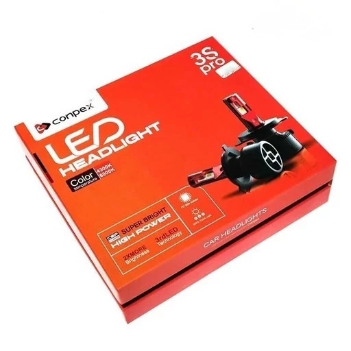 هدلایت کانپکس دو رنگ 3S PRO پایه H4 با گارانتی