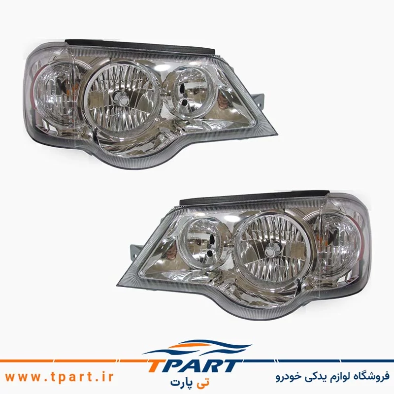 چراغ جلو پراید 111 بدون موتور جمع ساز