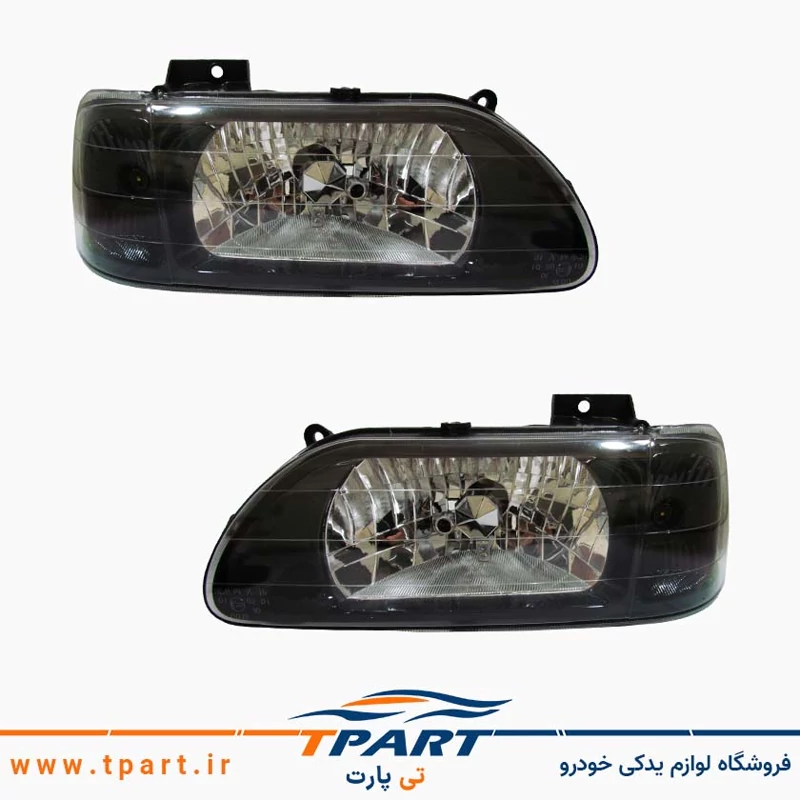 جفت چراغ جلو پراید 131 اسپرت دودی فناوران