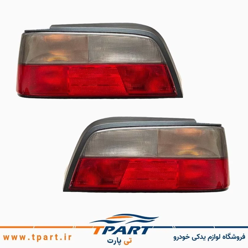 چراغ خطر عقب کامل با سوکت و لامپ اسپرت دودی روشن پژو پارس کروز ( جفت )