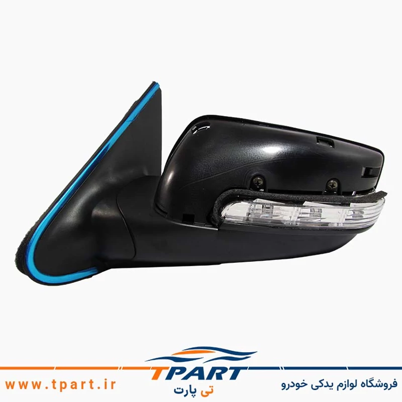 آینه بغل پژو پارس راهنما دار تنظیم برقی تاشو برقی سمت راننده - برند کروز