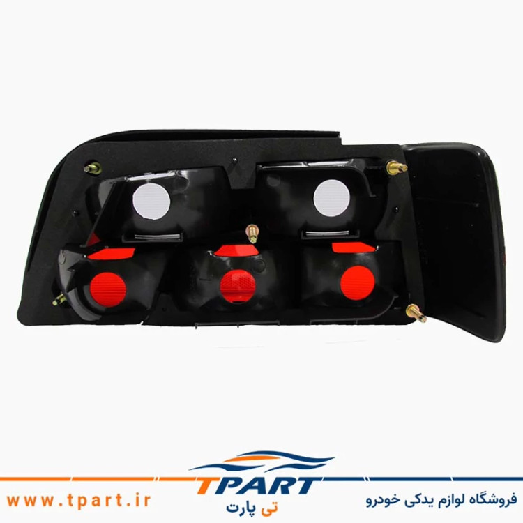 جفت چراغ عقب دودی سفید پارس جمع ساز