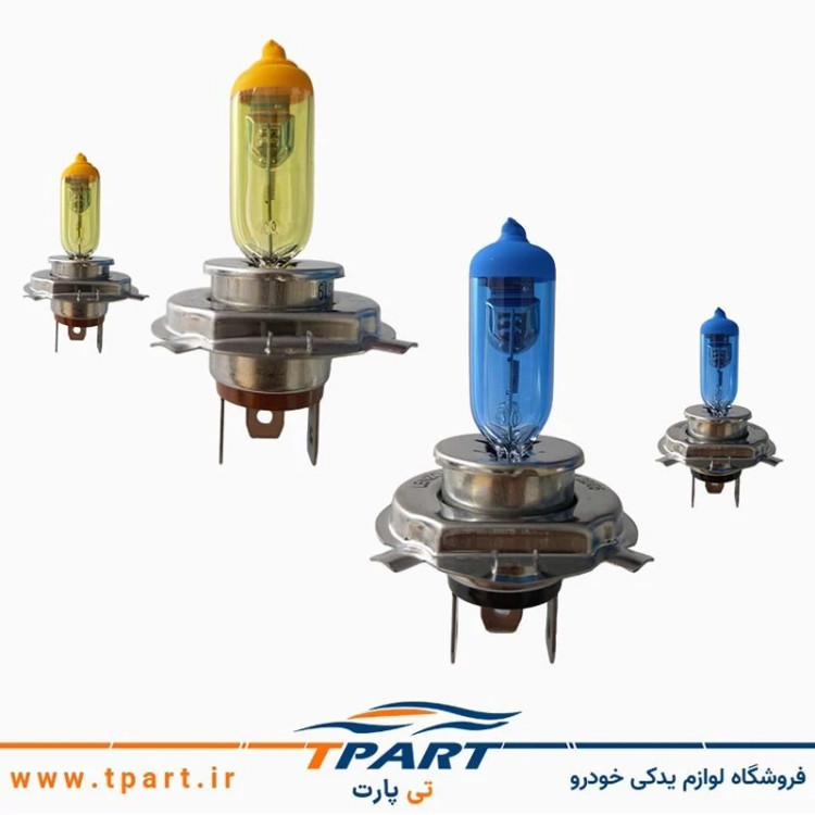 لامپ طرح زنون زرد H1 بسته 2 عددی پایه H1
