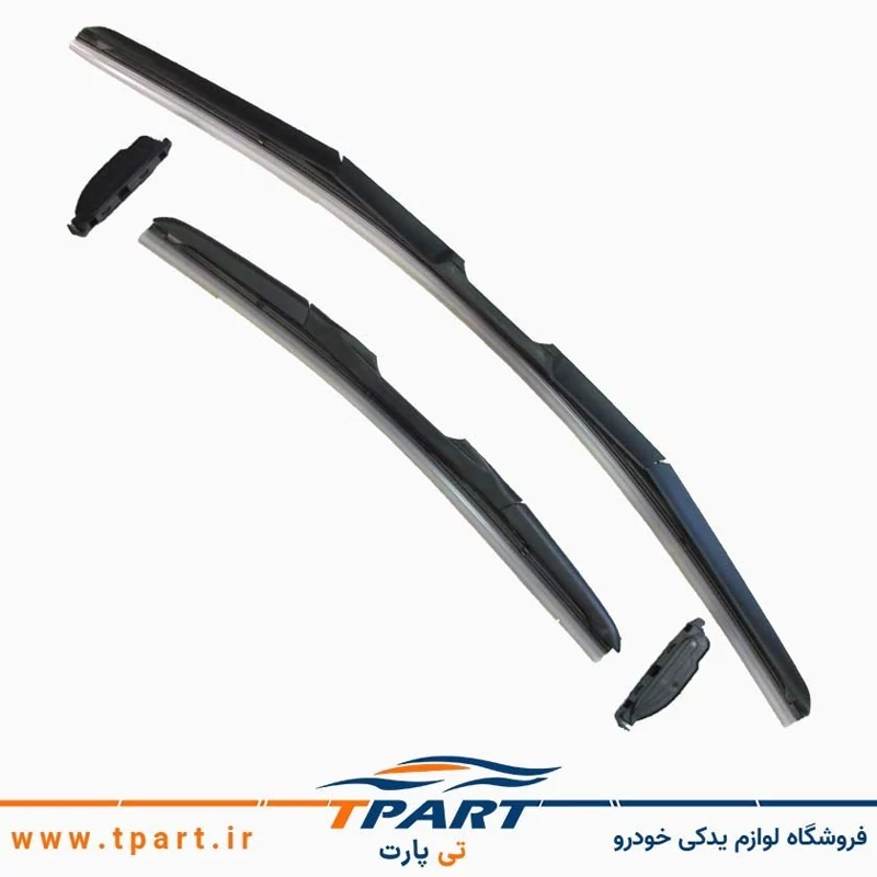 تیغه برف پاک کن جلو هیبریدی پژو 206  و 207  بسته دو عددی سایز 26*16