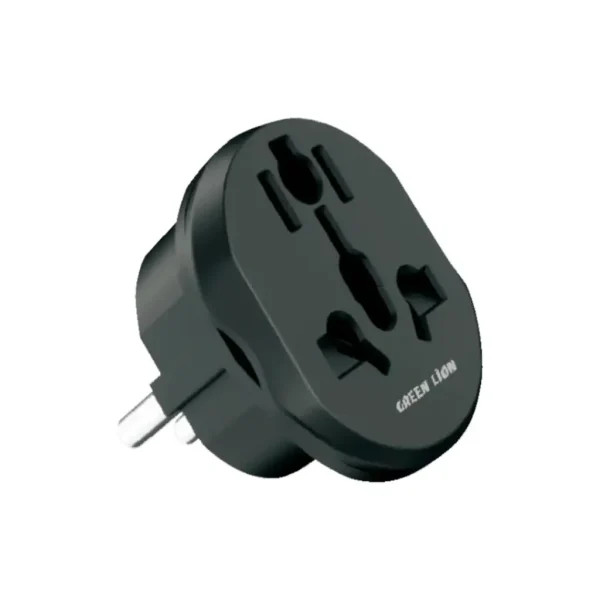 مبدل برق یونیورسال گرین لاین EU Plug 2 با طراحی ایمن و قابل حمل | GNUVEUPLG2BK