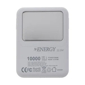 پاور بانک بی سیم فست شارژ ایکس انرژی X-819M PD 22.5W ظرفیت 10000 میلی آمپر ساعت