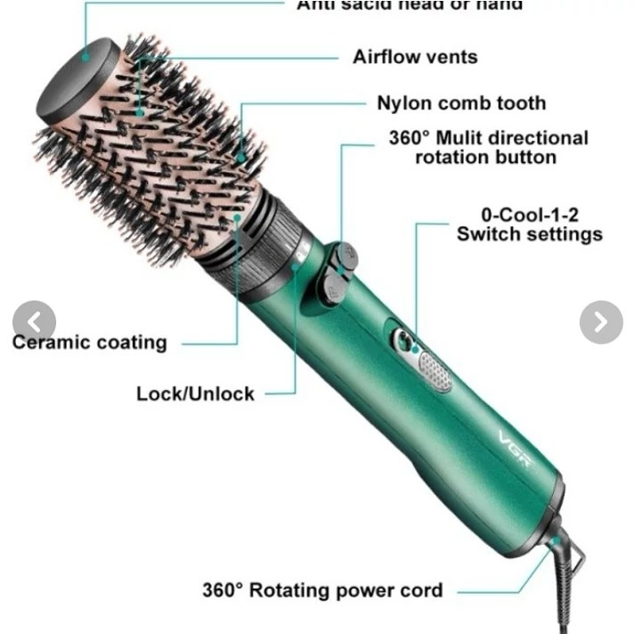 سشوار چرخشی دو سر VGR V-498 1200W