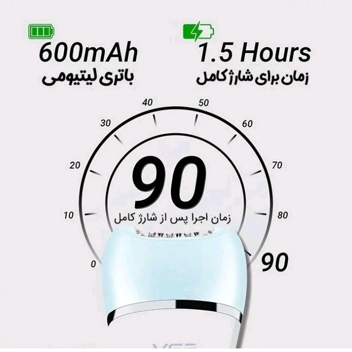 ست اصلاح 6 کاره بانوان ضد آب برند VGR اپیلاتور 6 کاره شارژی VGR مدل V-733 اصل