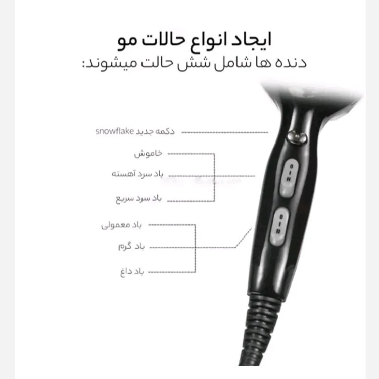 سشوار حرفه ای وی جی ار 413