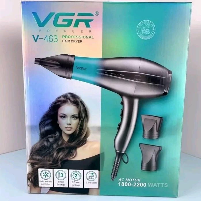 سشوار وی جی آر463 اصل همراه 6 ماه گارانتی