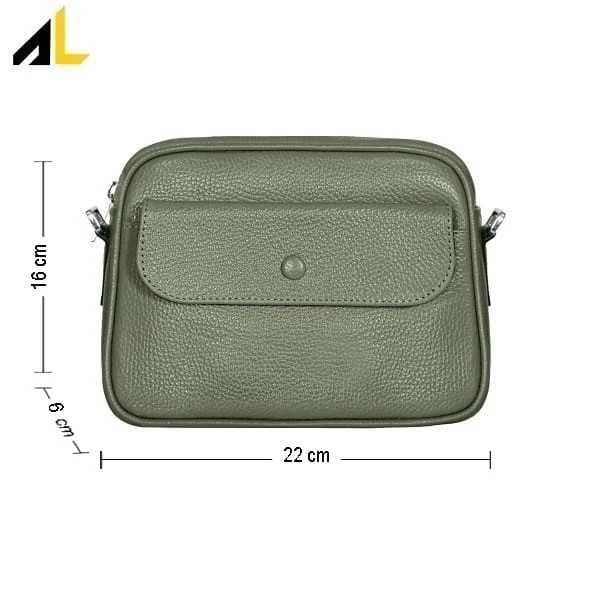 کیف دوشی چرم طبیعی کد ALZ132 - خرید مستقیم از تولیدی