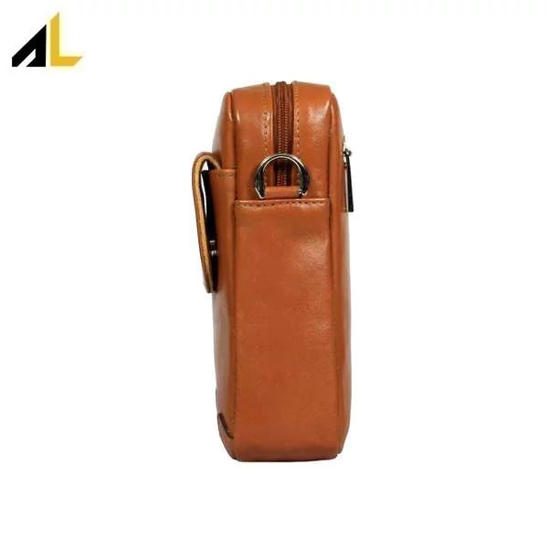 کیف دوشی چرم طبیعی کد ALM011 - خرید مستقیم از تولیدی