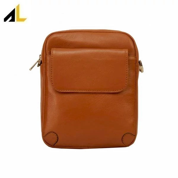 کیف دوشی چرم طبیعی کد ALM011 - خرید مستقیم از تولیدی