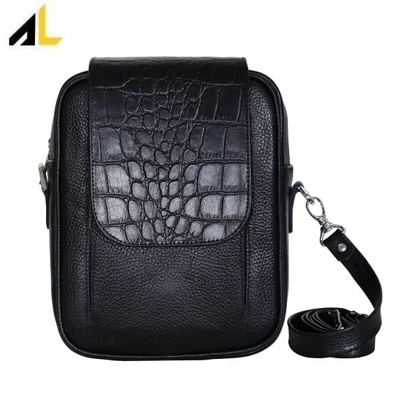 کیف دوشی چرم طبیعی کد ALM200 - خرید مستقیم از تولیدی