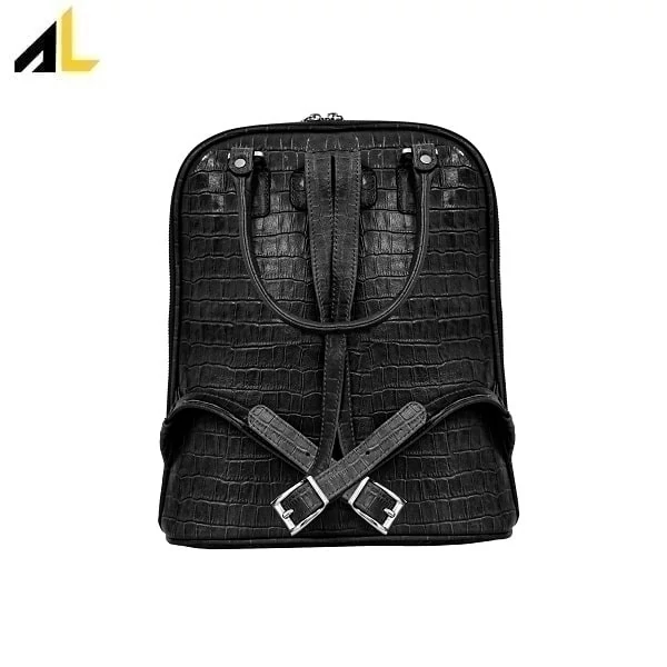 کوله پشتی چرم طبیعی کد ALZ165 - خرید مستقیم از تولیدی